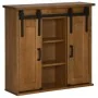 Armario colgante HALDEN 2 puerta correderas 75x22,5x70 cm pino by , Kitchen cabinets - Ref: Foro24-4018441, Price: 146,00 €, ...