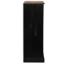 Vinoteca HALDEN con botelleros y puerta corredera negro pino by , Wine and liquor cabinets - Ref: Foro24-4018448, Price: 272,...