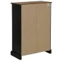 Vinoteca HALDEN con botelleros y puerta corredera negro pino by , Wine and liquor cabinets - Ref: Foro24-4018448, Price: 272,...