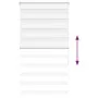 Estor cebra blanco 80x150 cm tejido ancho 75,9 cm poliéster by , Blinds and blinds - Ref: Foro24-4014751, Price: 22,58 €, Dis...