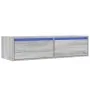 Mueble de TV con luces LED sonoma gris 100X35,5x25 cm by , TV Furniture - Ref: Foro24-860243, Price: 84,98 €, Discount: %