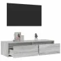Mueble de TV con luces LED sonoma gris 100X35,5x25 cm by , TV Furniture - Ref: Foro24-860243, Price: 84,98 €, Discount: %