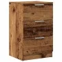 Mesita de noche madera de ingeniería envejecida 40x36x65 cm de , Mesitas de noche - Ref: Foro24-856932, Precio: 57,14 €, Desc...
