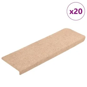 Alfombrilla autoadhesiva escalera 20 uds crema 65x21x4 cm de , Alfombrillas para escalones - Ref: Foro24-3365715, Precio: 69,...