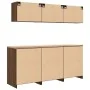 Garage Cabinets 6 pcs Brown Oak Engineered Wood de , Armarios industriales - Ref: Foro24-3328347, Precio: 405,58 €, Descuento: %