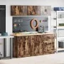 Armarios 6 uds para garaje madera ingeniería roble ahumado by , Armarios industriales - Ref: Foro24-3328345, Price: 439,77 €,...