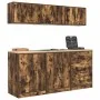 Armarios 6 uds para garaje madera ingeniería roble ahumado by , Armarios industriales - Ref: Foro24-3328345, Price: 439,77 €,...