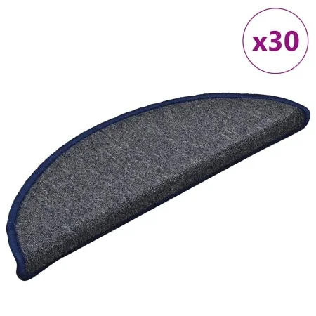 Alfombrilla escalera 30 uds gris oscuro y azul 56x17x3 cm by , Stair mats - Ref: Foro24-3365743, Price: 92,49 €, Discount: %