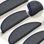 Alfombrilla escalera 30 uds gris oscuro y azul 56x17x3 cm by , Stair mats - Ref: Foro24-3365743, Price: 92,49 €, Discount: %