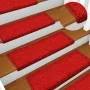 Alfombrilla escalera 30 uds 65x21x4 cm rojo by , Stair mats - Ref: Foro24-3365832, Price: 149,56 €, Discount: %