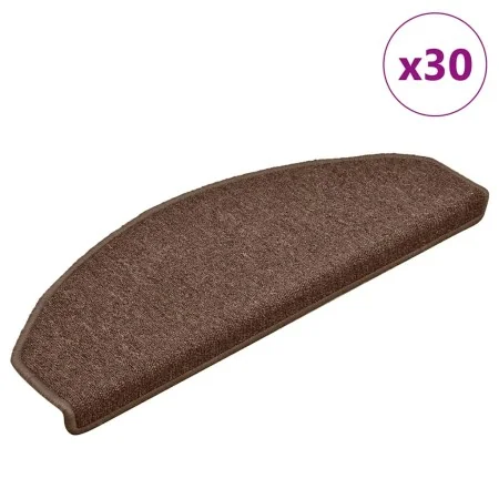 Alfombrilla escalera 30 uds marrón 65x24x4 cm de , Alfombrillas para escalones - Ref: Foro24-3365760, Precio: 134,00 €, Descu...