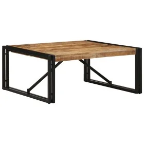 Mesa de centro 80x80x35 cm madera maciza de mango rugosa by , Coffee table - Ref: Foro24-4016670, Price: 121,40 €, Discount: %