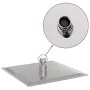 Cabezal de ducha cuadrado efecto lluvia acero inox 304 20x20 cm by , shower heads - Ref: Foro24-4103912, Price: 15,52 €, Disc...