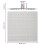 Cabezal de ducha cuadrado efecto lluvia acero inox 304 20x20 cm by , shower heads - Ref: Foro24-4103912, Price: 15,52 €, Disc...