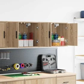 Armarios de pared 2 uds para garaje madera de ingeniería von , Armarios industriales - Ref: Foro24-860648, Preis: 75,96 €, Ra...