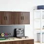 Armario de pared para garaje madera de ingeniería marrón roble de , Armarios industriales - Ref: Foro24-860655, Precio: 42,28...