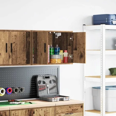 Armario de pared para garaje madera ingeniería madera antigua by , Armarios industriales - Ref: Foro24-860657, Price: 42,39 €...