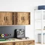 Armario de pared para garaje madera ingeniería madera antigua by , Armarios industriales - Ref: Foro24-860657, Price: 42,39 €...