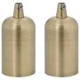 Portalámparas 2 uds bronce E27 de , Accesorios de iluminación - Ref: Foro24-4106530, Precio: 15,90 €, Descuento: %