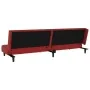 Sofá cama de 2 plazas terciopelo color vino tinto by , Sofas - Ref: Foro24-375768, Price: 242,40 €, Discount: %