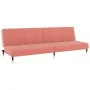 Sofá cama de 2 plazas terciopelo rosa by , Sofas - Ref: Foro24-375878, Price: 249,14 €, Discount: %