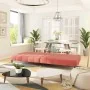 Sofá cama de 2 plazas terciopelo rosa by , Sofas - Ref: Foro24-375878, Price: 249,14 €, Discount: %