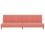Sofá cama de 2 plazas terciopelo rosa by , Sofas - Ref: Foro24-375878, Price: 249,14 €, Discount: %