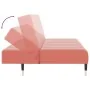 Sofá cama de 2 plazas terciopelo rosa by , Sofas - Ref: Foro24-375878, Price: 249,14 €, Discount: %
