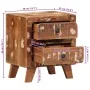 Mesilla de noche 2 uds 40x32x46 cm madera maciza reciclada by , Nightstands - Ref: Foro24-4104514, Price: 226,65 €, Discount: %