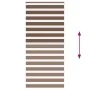Estor cebra marrón 105x200 cm tejido ancho 100,9 cm poliéster by , Blinds and blinds - Ref: Foro24-4014366, Price: 29,15 €, D...