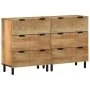 Aparadores 2 uds. madera maciza de mango marrón 60x33x75 cm von , Schließfächer und Lagerschränke - Ref: Foro24-3310004, Prei...