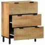 Aparadores 2 uds. madera maciza de mango marrón 60x33x75 cm von , Schließfächer und Lagerschränke - Ref: Foro24-3310004, Prei...