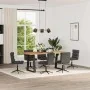 Sillas de comedor 6 unidades cuero sintético negro | Tu tienda online para hogar, jardín y más Foro24.es