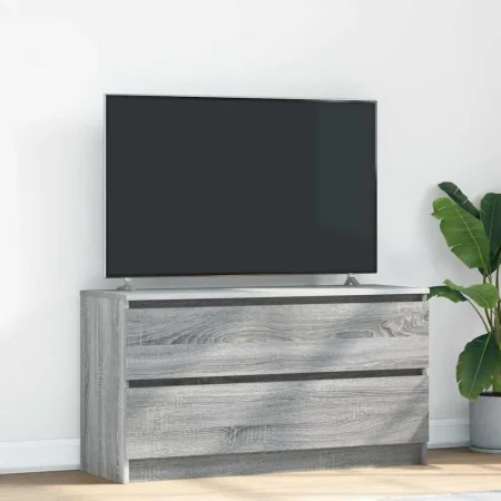 Mueble de TV madera contrachapada gris Sonoma 100x35x54 cm | Tu tienda online para hogar, jardín y más Foro24.es