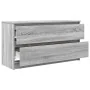 Mueble de TV madera contrachapada gris Sonoma 100x35x54 cm | Tu tienda online para hogar, jardín y más Foro24.es