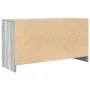 Mueble de TV madera contrachapada gris Sonoma 100x35x54 cm | Tu tienda online para hogar, jardín y más Foro24.es