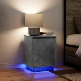 Mesitas de noche con luces LED 2 uds gris hormigón 38x34x50 cm von , Nachttische - Ref: Foro24-861272, Preis: 84,12 €, Rabatt: %