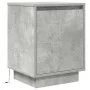 Mesitas de noche con luces LED 2 uds gris hormigón 38x34x50 cm by , Nightstands - Ref: Foro24-861272, Price: 84,12 €, Discoun...