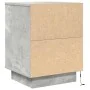 Mesitas de noche con luces LED 2 uds gris hormigón 38x34x50 cm by , Nightstands - Ref: Foro24-861272, Price: 84,12 €, Discoun...