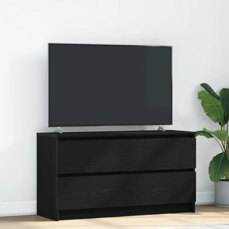Mueble para TV madera contrachapada negro 100x35x54 cm by , TV Furniture - Ref: Foro24-861806, Price: 101,08 €, Discount: %
