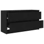 Mueble para TV madera contrachapada negro 100x35x54 cm by , TV Furniture - Ref: Foro24-861806, Price: 101,08 €, Discount: %