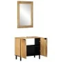 Conjunto de muebles de baño 2 uds marrón madera maciza de mango de , Muebles de baño - Ref: Foro24-3310006, Precio: 206,74 €,...