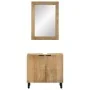 Conjunto de muebles de baño 2 uds marrón madera maciza de mango de , Muebles de baño - Ref: Foro24-3310006, Precio: 206,74 €,...