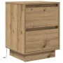 Mesitas de noche con luces LED 2 uds roble artisan 38x34x50 cm by , Nightstands - Ref: Foro24-861300, Price: 108,40 €, Discou...