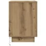 Mesitas de noche con luces LED 2 uds roble artisan 38x34x50 cm by , Nightstands - Ref: Foro24-861300, Price: 108,40 €, Discou...
