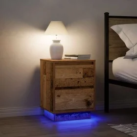 Mesillas de noche con luces LED 2 uds madera vieja 38x34x50 cm von , Nachttische - Ref: Foro24-861298, Preis: 97,99 €, Rabatt: %