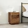 Mesillas de noche con luces LED 2 uds madera vieja 38x34x50 cm by , Nightstands - Ref: Foro24-861298, Price: 97,99 €, Discoun...