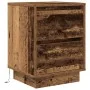 Mesillas de noche con luces LED 2 uds madera vieja 38x34x50 cm by , Nightstands - Ref: Foro24-861298, Price: 97,99 €, Discoun...