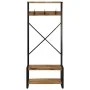 Perchero de madera maciza de mango rugoso 80x40x190 cm | Tu tienda online para hogar, jardín y más Foro24.es