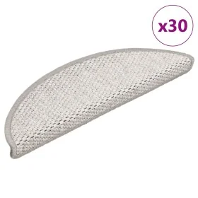 Alfombrilla autoadhesiva escalera sisal 30uds Platina 56x17x3cm by , Stair mats - Ref: Foro24-3365858, Price: 143,05 €, Disco...